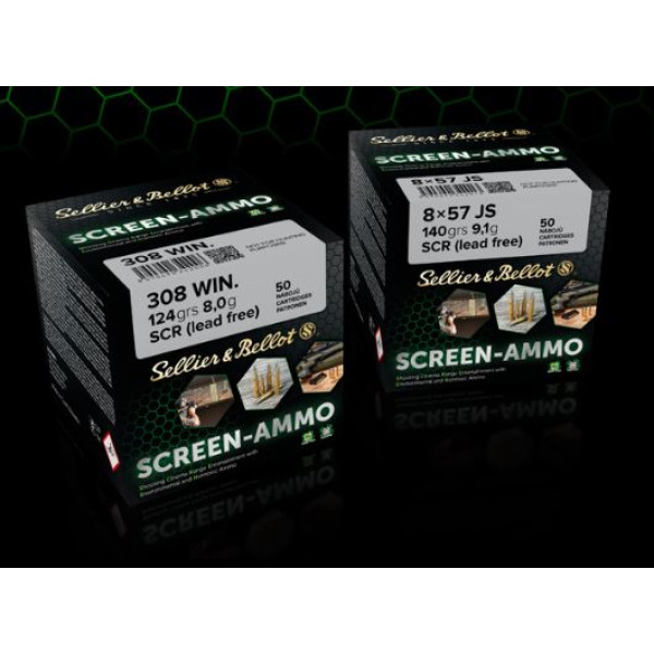 8x57 JS Sreen Ammo 140gr/9,1g SCR Sellier&Bellot 50ks